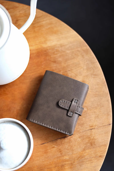 DEEPKEE original nubuck handmade full-grain genuine leather cowhide bag DIY Leather Wallet - Handmade Material Kit No.DC005