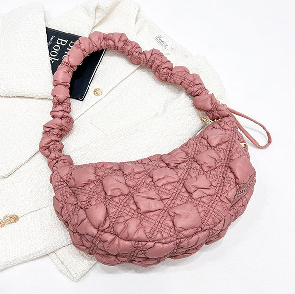 DEEPKEE original nubuck handmade full-grain genuine leather cowhide bag Gnocchi Bag Cross-Body Cozy Bag 雲朵包 WXQ-2