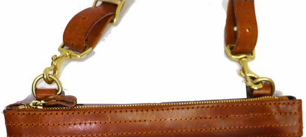 DEEPKEE original nubuck handmade full-grain genuine leather cowhide bag Vegetable Tanned Leather Unisex Satchel Bag #674