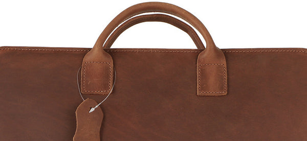 DEEPKEE original nubuck handmade full-grain genuine leather cowhide bag DEEPKEE genuine leather multifunctional briefcase 15.6 inch men's bag #2220