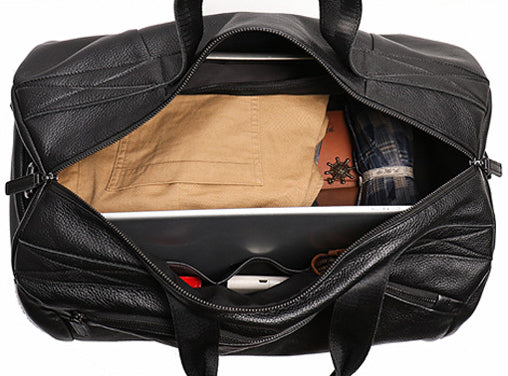 DEEPKEE original nubuck handmade full-grain genuine leather cowhide bag DEEPKEE LEATHER | Lance WEEKEND BAG No.1109