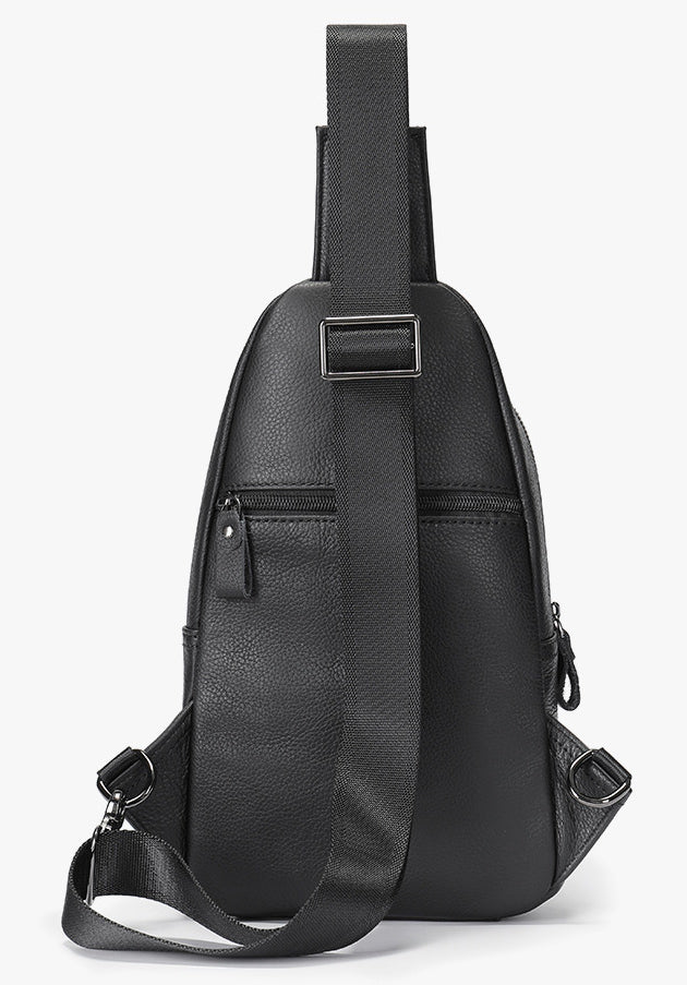 DEEPKEE original nubuck handmade full-grain genuine leather cowhide bag DEEPKEE LEATHER | Genuine Chest Crossbody Sling Bags NO.7589