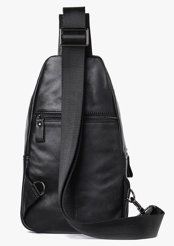 DEEPKEE original nubuck handmade full-grain genuine leather cowhide bag DEEPKEE LEATHER | Genuine Chest Crossbody Sling Bags NO.7589