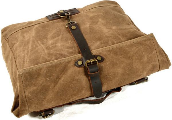 DEEPKEE original nubuck handmade full-grain genuine leather cowhide bag Fixed Gear Bags No.6060