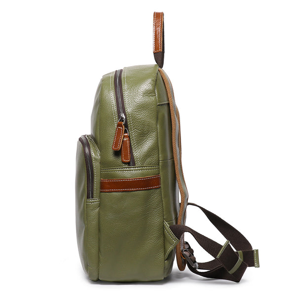 DEEPKEE original nubuck handmade full-grain genuine leather cowhide bag The Cowhide Travel Backpack #1788