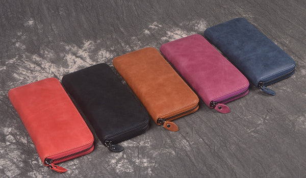 DEEPKEE original nubuck handmade full-grain genuine leather cowhide bag DEEPKEE HANDMADE | Archaize Oiled Leather Clutches No.3315_1