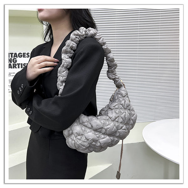 DEEPKEE original nubuck handmade full-grain genuine leather cowhide bag Gnocchi Bag Cross-Body Cozy Bag 雲朵包 WXQ-2