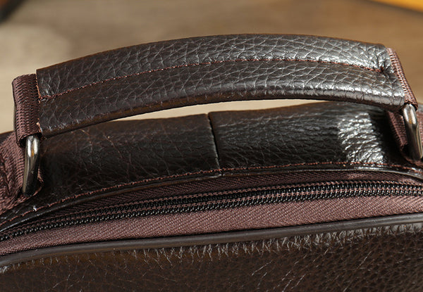 DEEPKEE original nubuck handmade full-grain genuine leather cowhide bag Genuine Leather Vintage Cowhide Crossbody Bag #6042