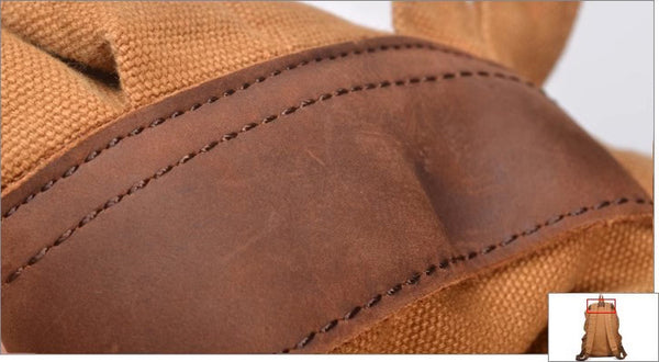 DEEPKEE original nubuck handmade full-grain genuine leather cowhide bag Outdoor Research Backpack #2105