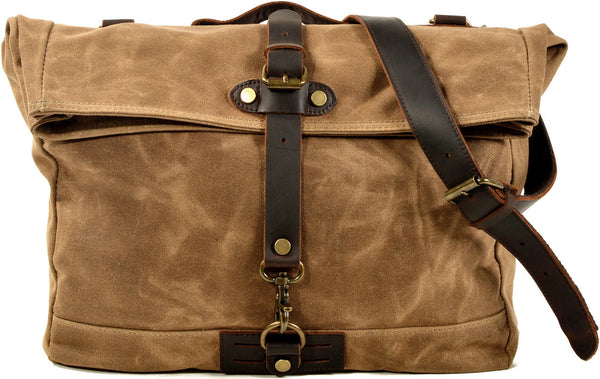 DEEPKEE original nubuck handmade full-grain genuine leather cowhide bag Fixed Gear Bags No.6060