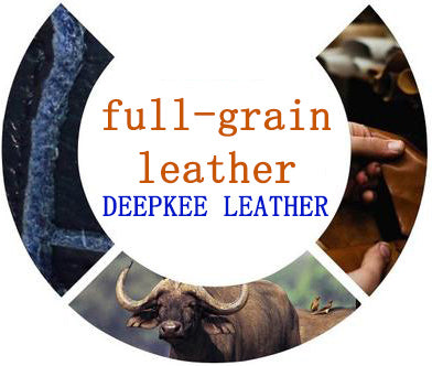 DEEPKEE original nubuck handmade full-grain genuine leather cowhide bag Leather Streamline Sling Bag #12045