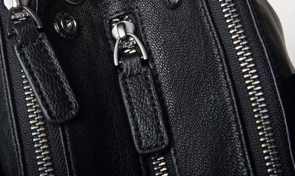 DEEPKEE original nubuck handmade full-grain genuine leather cowhide bag With Braided Edges, Leather Briefcase #SE9203_5