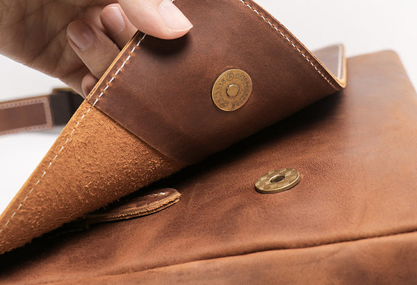 DEEPKEE original nubuck handmade full-grain genuine leather cowhide bag BASIS COWHIDE LEATHER MESSENGER BAG #30166