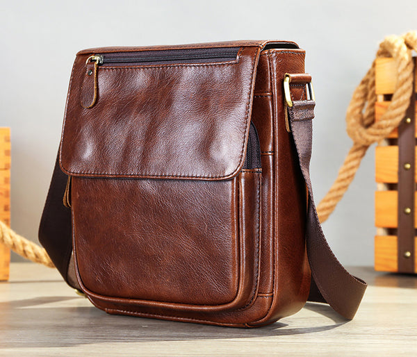 DEEPKEE original nubuck handmade full-grain genuine leather cowhide bag DEEPKEE handmade leather satchel #819