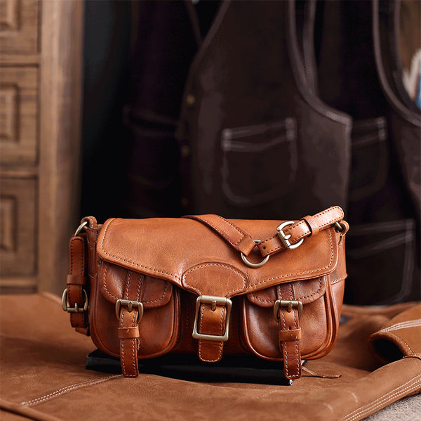 DEEPKEE original nubuck handmade full-grain genuine leather cowhide bag DEEPKEE HANDMADE LEATHER Cite bag #31017