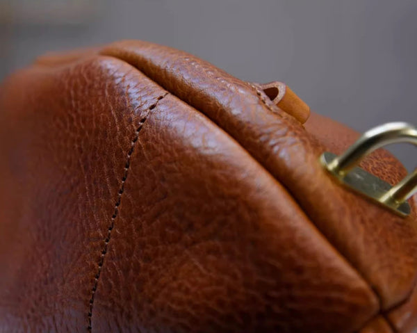 DEEPKEE original nubuck handmade full-grain genuine leather cowhide bag Fashionable Handmade Leather Chest Bag Sling Bag Sling Pack #604272