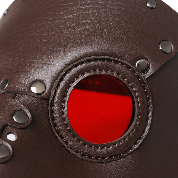 DEEPKEE original nubuck handmade full-grain genuine leather cowhide bag Deepkee Plague Doctor Bird Mask Headgear Novelty Masks #FPBM080