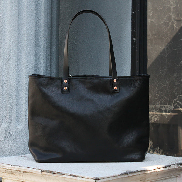 DEEPKEE original nubuck handmade full-grain genuine leather cowhide bag Vegetable Tanned Leather Cowhide Large Capacity Shopping Shoulder Bag KM-5276