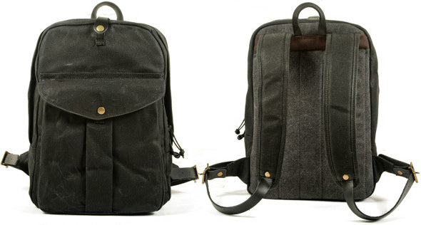 DEEPKEE original nubuck handmade full-grain genuine leather cowhide bag Outdoor canvas mountaineering backpack #5035