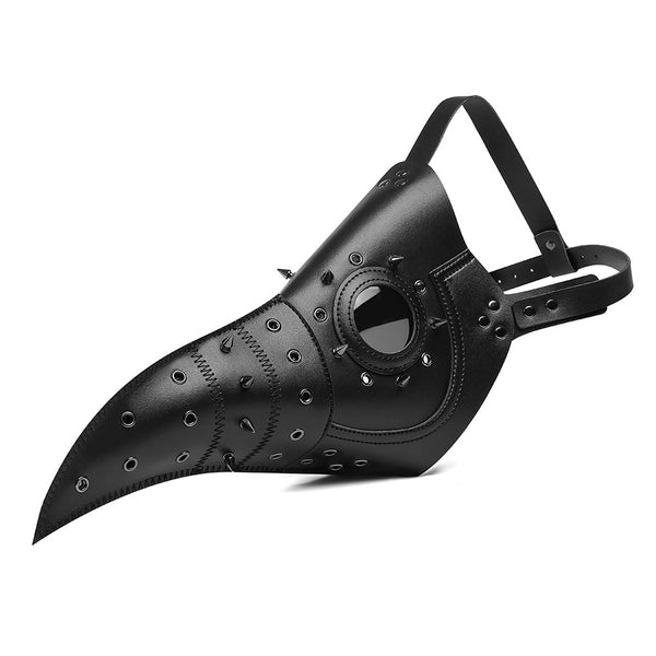 DEEPKEE original nubuck handmade full-grain genuine leather cowhide bag Deepkee Punk Medieval Plague Long Bird Beak Mask #FPBM010