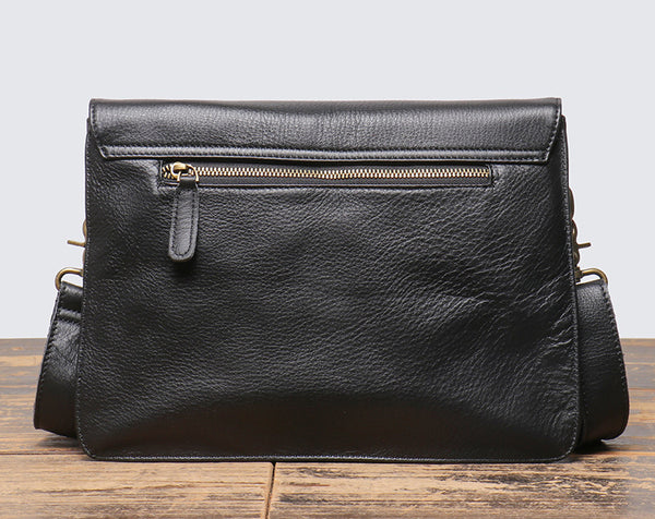 DEEPKEE original nubuck handmade full-grain genuine leather cowhide bag The DEEPKEE Crossbody Messenger Bag #1039