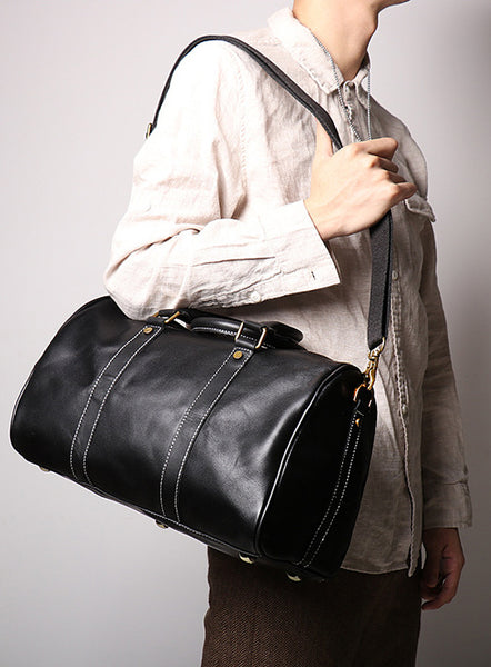 DEEPKEE original nubuck handmade full-grain genuine leather cowhide bag DEEPKEE LEATHER | Recht Trip Travel Bag No.1028