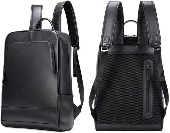 DEEPKEE original nubuck handmade full-grain genuine leather cowhide bag Brush Off Vegetable Tanned Full-grain Leather Backpack #8110