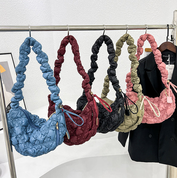 DEEPKEE original nubuck handmade full-grain genuine leather cowhide bag Gnocchi Bag Cross-Body Cozy Bag 雲朵包 WXQ-2