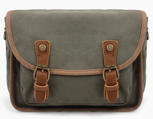 DEEPKEE original nubuck handmade full-grain genuine leather cowhide bag DEEPKEE HANDMADE LEATHER® Canvas photography bag #5149ND