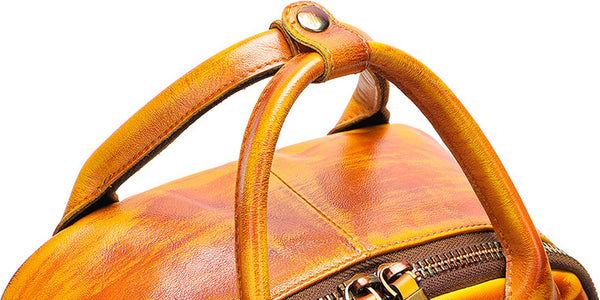 DEEPKEE original nubuck handmade full-grain genuine leather cowhide bag DEEPKEE HANDMADE Leather Business Shoulder Bag #816