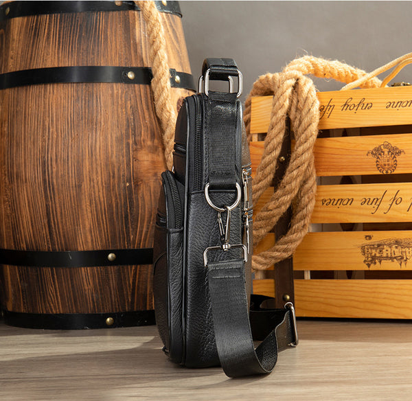 DEEPKEE original nubuck handmade full-grain genuine leather cowhide bag Genuine Leather Vintage Cowhide Crossbody Bag #6042