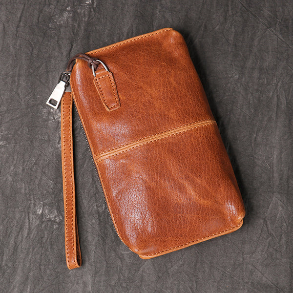 DEEPKEE original nubuck handmade full-grain genuine leather cowhide bag DEEPKEE LEATHER | Soft Cowhide Wallet No.1989