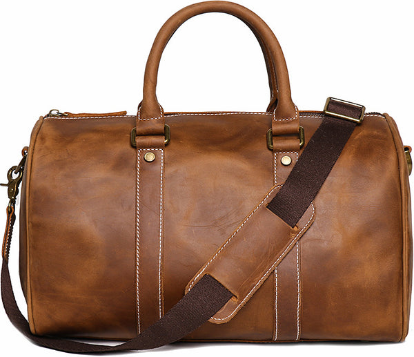 DEEPKEE original nubuck handmade full-grain genuine leather cowhide bag DEEPKEE LEATHER | Recht Trip Travel Bag No.1028