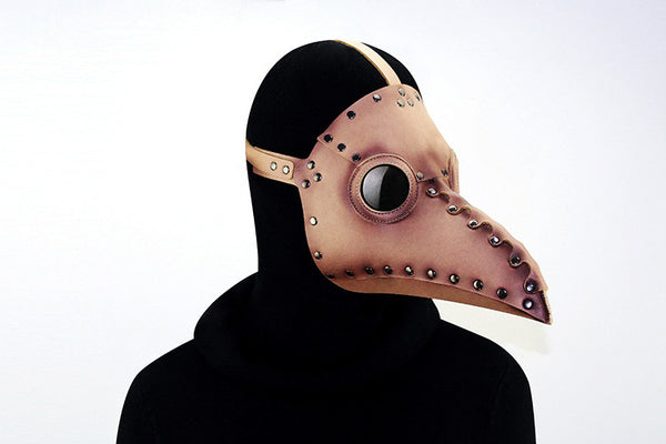 DEEPKEE original nubuck handmade full-grain genuine leather cowhide bag Deepkee Steampunk Medieval Plague Beak Mask #HG65005