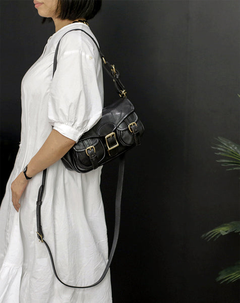 DEEPKEE original nubuck handmade full-grain genuine leather cowhide bag DEEPKEE HANDMADE LEATHER Cite bag #31017