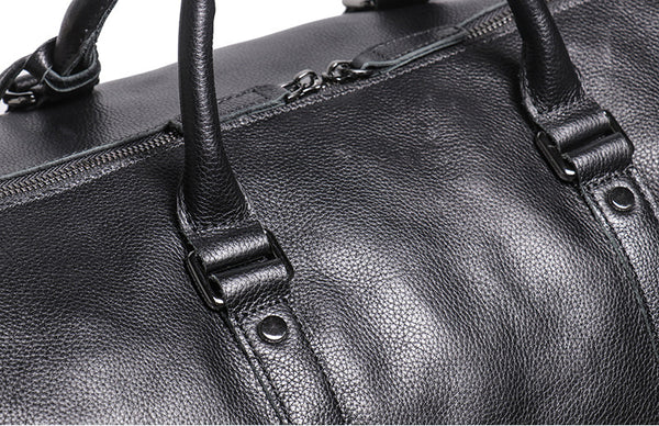 DEEPKEE original nubuck handmade full-grain genuine leather cowhide bag DEEPKEE HANDMADE | Bryan Leather Duffle Bag No.30004