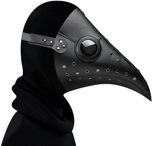 DEEPKEE original nubuck handmade full-grain genuine leather cowhide bag Outfit Steampunk Bird Mask Cosplay Masquerade Mask #FPBM030