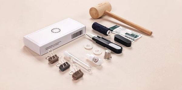 DEEPKEE original nubuck handmade full-grain genuine leather cowhide bag DIY Leather Wallet - Handmade Material Kit No.DC005