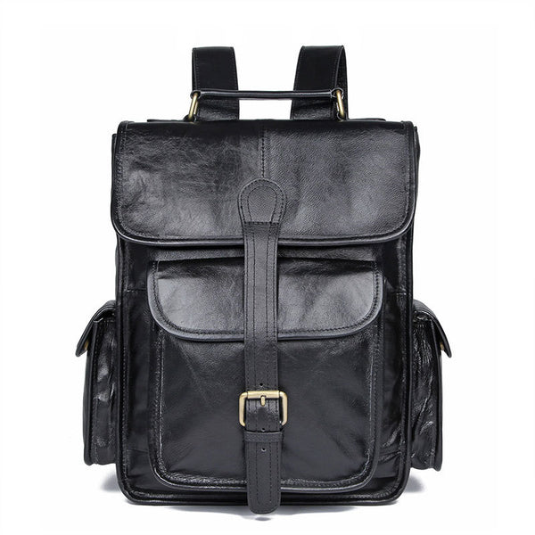 DEEPKEE original nubuck handmade full-grain genuine leather cowhide bag The Mahi Leather Backpack #7283