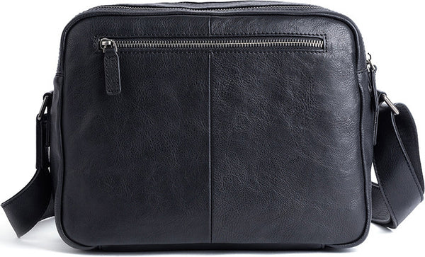 DEEPKEE original nubuck handmade full-grain genuine leather cowhide bag Vegetable Tanned full-grain Leather Crossbody Casual Bag, Hand Colored. 13669