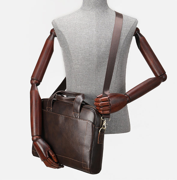 DEEPKEE original nubuck handmade full-grain genuine leather cowhide bag Deepkee Handcrafted Leather Basis 14