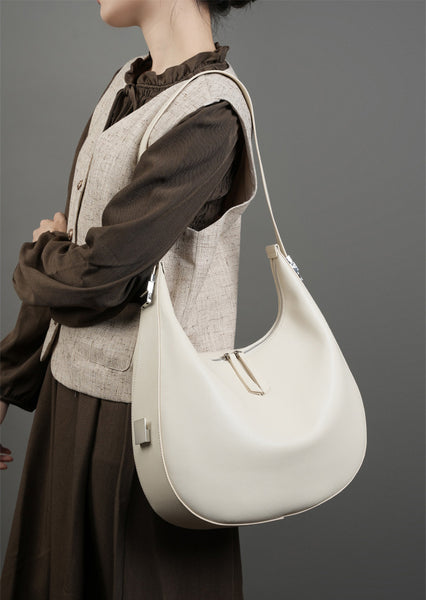 DEEPKEE original nubuck handmade full-grain genuine leather cowhide bag Handmade Leather Simple Style Underarm Bag #2782