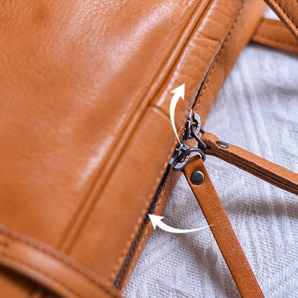 DEEPKEE original nubuck handmade full-grain genuine leather cowhide bag Original Vegetable Tanned Cowhide Niche Shoulder Armpit Bag Handbag Replica handbag. #19133