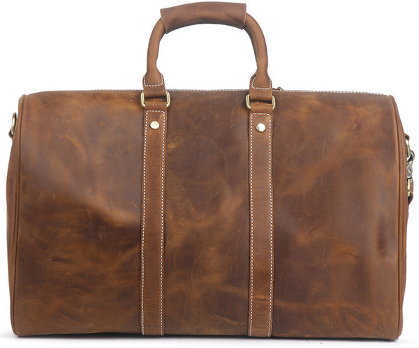 DEEPKEE original nubuck handmade full-grain genuine leather cowhide bag Oswald Trip Bag No.30196