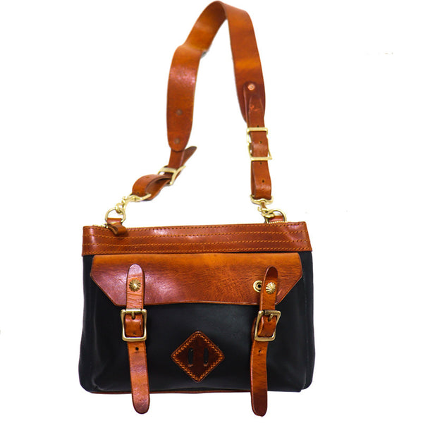 DEEPKEE original nubuck handmade full-grain genuine leather cowhide bag Vegetable Tanned Leather Unisex Satchel Bag #674