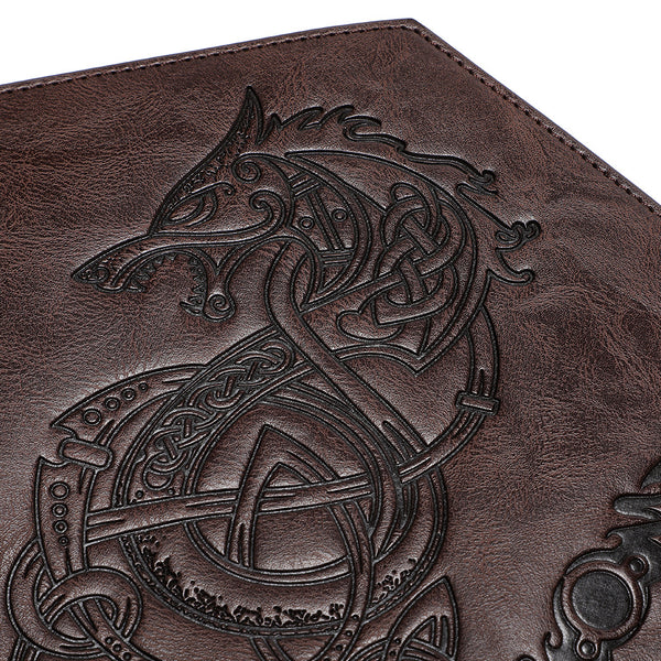 DEEPKEE original nubuck handmade full-grain genuine leather cowhide bag DEEPKEE Embossed Wristguard Knight's Wristguard Armband  FAS051