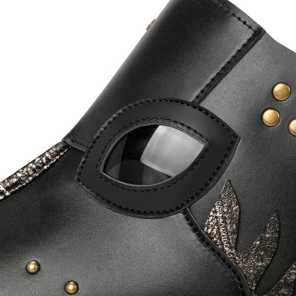 DEEPKEE original nubuck handmade full-grain genuine leather cowhide bag DEEPKEE cosplay Spot plague long beak doctor mask #FPBM056