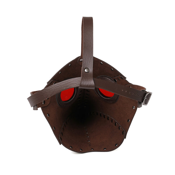 DEEPKEE original nubuck handmade full-grain genuine leather cowhide bag Deepkee Plague Doctor Bird Mask Headgear Novelty Masks #FPBM080
