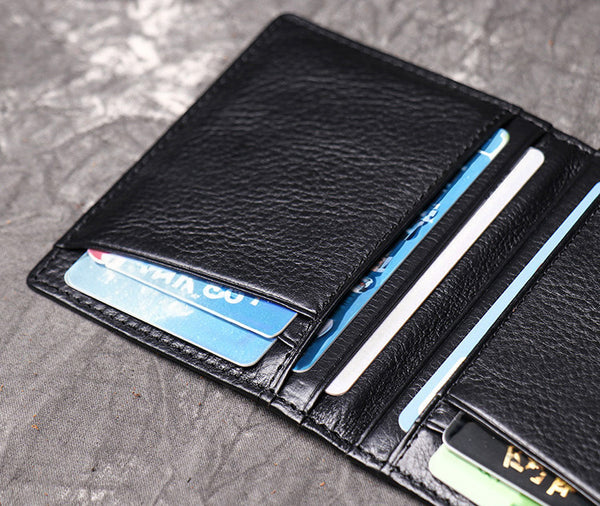 DEEPKEE original nubuck handmade full-grain genuine leather cowhide bag First Layer Cowhide, Credit Card/Driver's License Holder No.1012