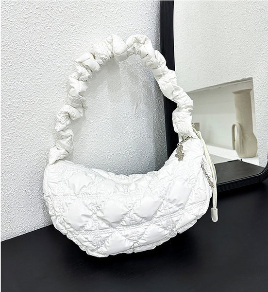 DEEPKEE original nubuck handmade full-grain genuine leather cowhide bag Gnocchi Bag Cross-Body Cozy Bag 雲朵包 WXQ-2